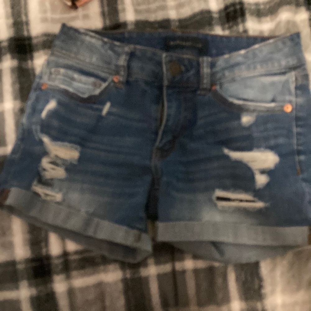 Blue Aero postale jean shorts